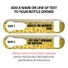 Beer Is The Answer Flat Speed Opener With Pour Spout Remover And Personalization