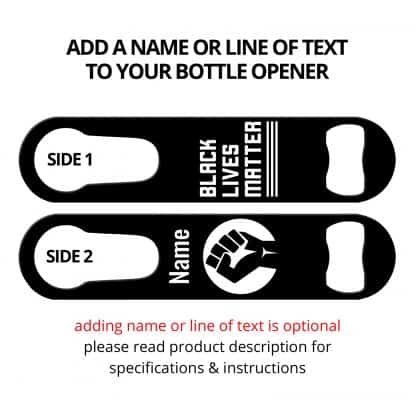 BLM I Flat Speed Opener With Pour Spout Remover And Personalization