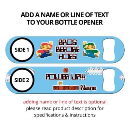 Bros Before Hoes Flat Speed Opener With Personalization