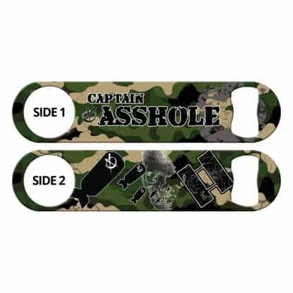 Captain Asshole Camo Army Green Flat Speed Opener