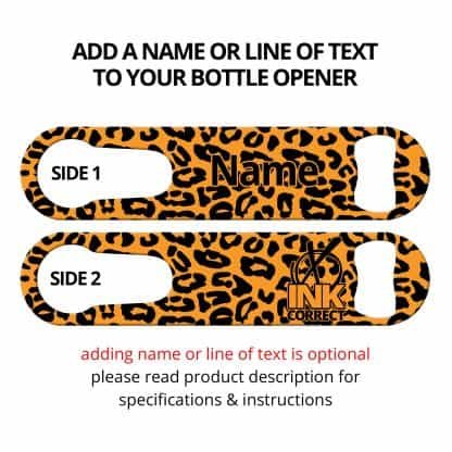 Cheetah Pattern PSR Bottle Opener With Personalization