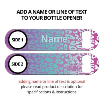 Cheetah Glam Violet Flat Speed Opener With Personalization