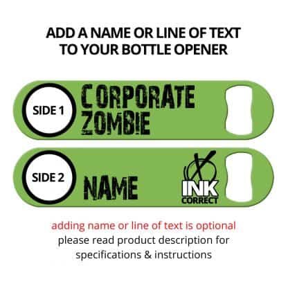 Corporate Zombie Flat Speed Opener With Personalization