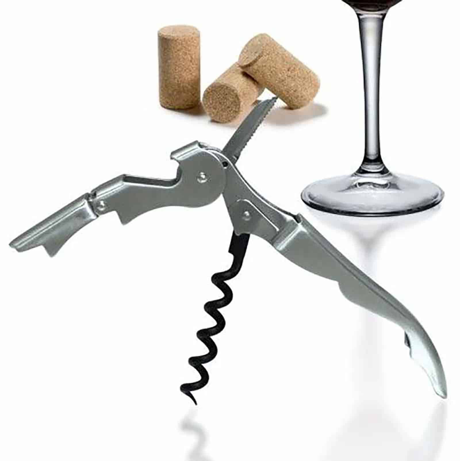 Double Hinged Waiter's Corkscrew Wine Opener Key | Ink Correct Bar