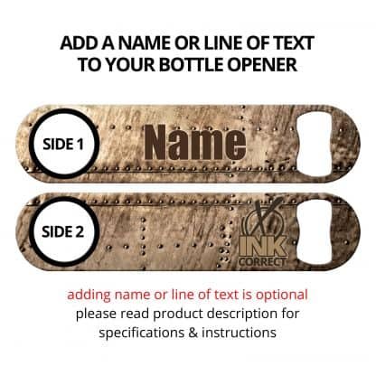 Metal Plate Copper Speed Opener With Personalization