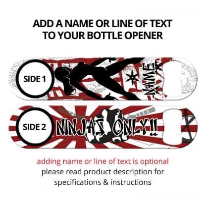 Ninjas Only Flat Speed Opener With Personalization