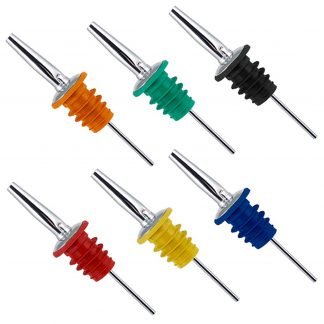 Colorful Pourer Spouts for Bartenders