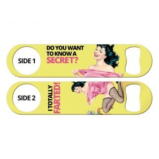 Secret Farts Pin-Up Flat Funny Bottle Opener