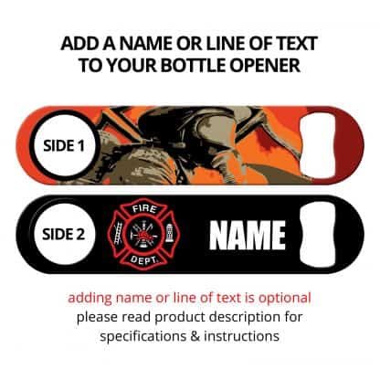 The Firefighter Flat Speed Opener With Personalization