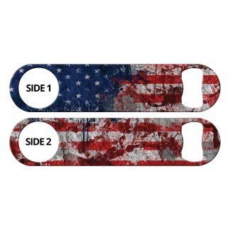 Smudged American Flag Bartender Flat Speed Opener