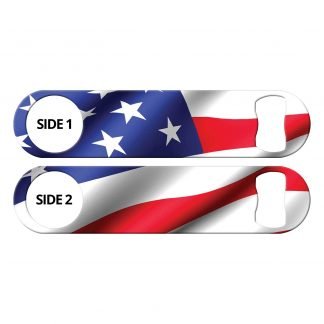 Waving American Flag Bartender Flat Speed Opener