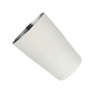 White Stainless Steel 16 oz Cocktail Shaker With Weighted Bottom