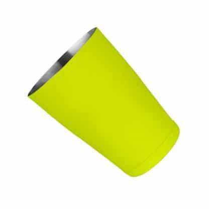 Neon Yellow Stainless Steel 18 oz Cocktail Shaker With Weighted Bottom
