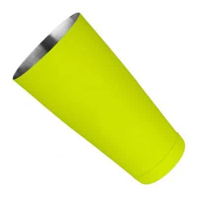 Neon Yellow Stainless Steel 28 oz Cocktail Shaker With Weighted Bottom