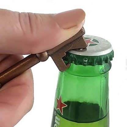 Key Design Novelty Handheld Bottle Opener with Antique Copper Finish