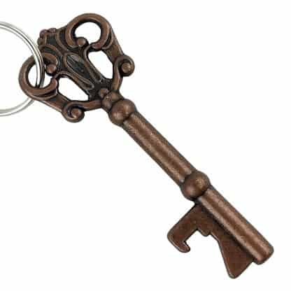 Key Design Novelty Handheld Bottle Opener with Antique Copper Finish