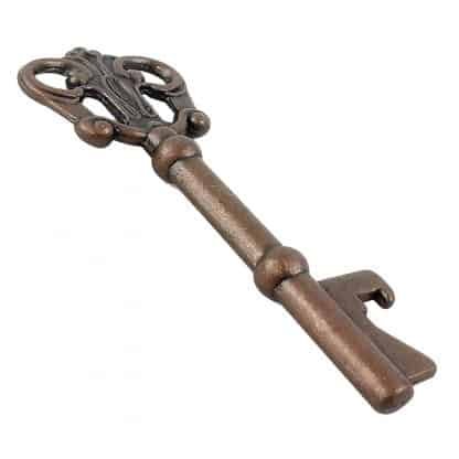 Key Design Novelty Handheld Bottle Opener with Antique Copper Finish