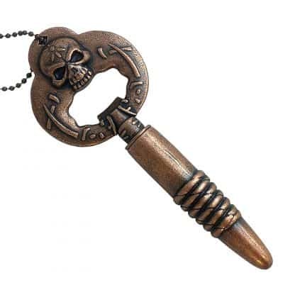 Skull Design Novelty Bottle Opener with Antique Copper Finish