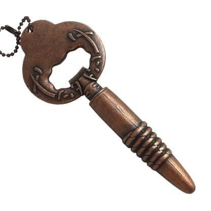 Skull Design Novelty Bottle Opener with Antique Copper Finish