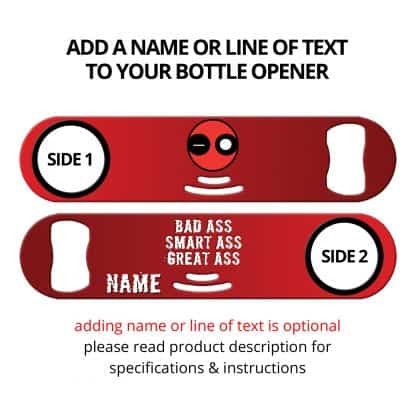 Badass Smart-Ass Great Ass Strainer Bottle Opener With Personalization