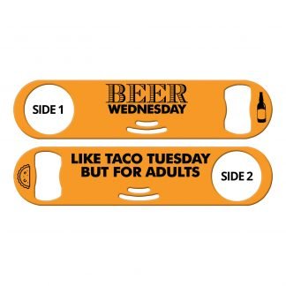 Beer Wednesday Flat Strainer Bottle Opener