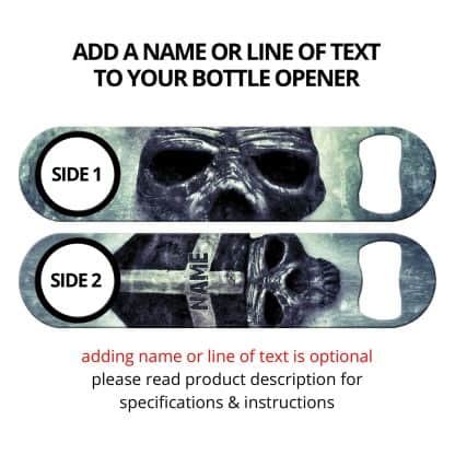 Commissioned Art Vatican Skulls I Flat Speed Opener With Personalization