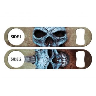 Viking Clown Skulls Flat Speed Opener by Professional Artist Bones