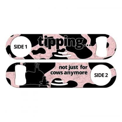 Cow Tipping Flat Strainer Bottle Opener