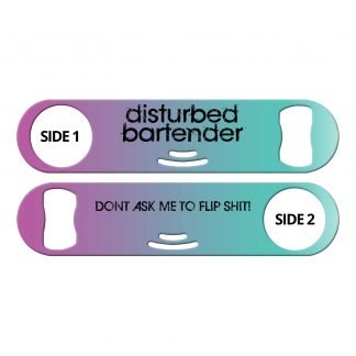 Disturbed Bartender Flip Shit Flat Strainer Bottle Opener