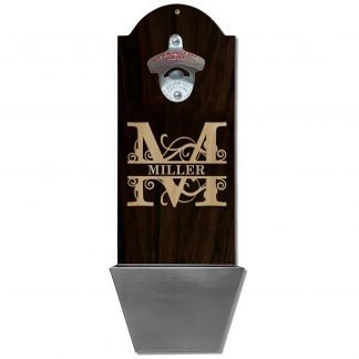 Family Monogram Customizable Wall Mounted Bottle Opener