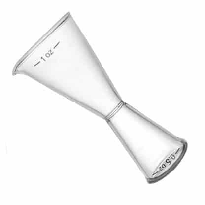 Glass Bartender Tall Double Sided Jigger