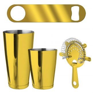 Metallic Gold 4-Piece Bartender Kit