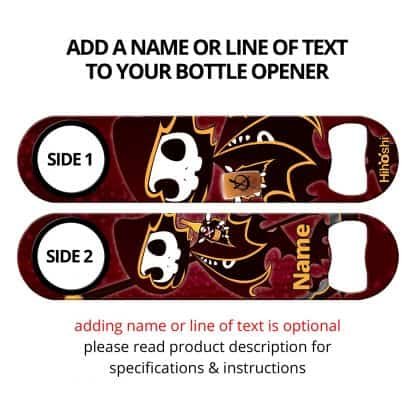 Dead Bartender Commissioned Art Flat Speed Opener With Personalization