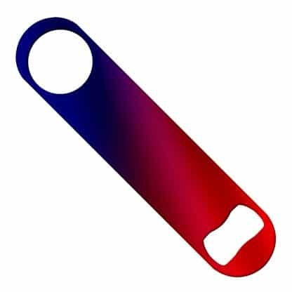 Metallic Red & Blue Flat Bartender Bar Key