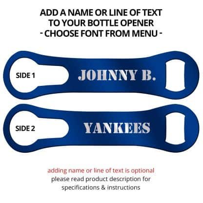 Metallic Midnight Blue Naked V-Rod Opener With Name Personalization