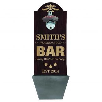 Neighborhood Bar Customizable Wall Mounted Bottle Opener