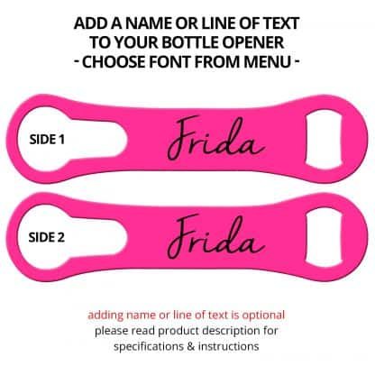 Neon Pink Naked V-Rod Opener With Name Personalization