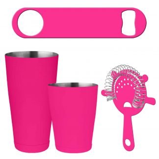 Neon Pink 4-Piece Bartender Kit