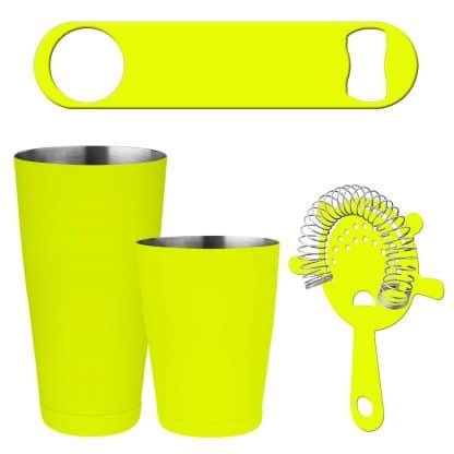 Neon Yellow 4-Piece Bartender Kit