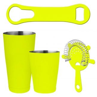 Neon Yellow 4-Piece Bartender Kit