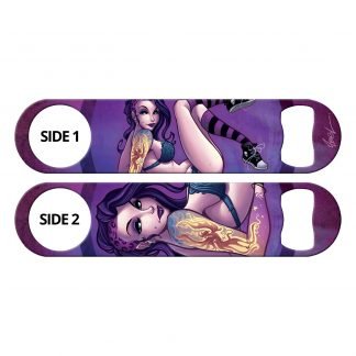 Phoenix Tattoo Purple Haired Girl Flat Speed Opener by Professional Artist Martin Abel