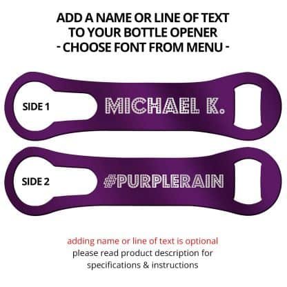 Metallic Purple Naked V-Rod Opener With Name Personalization