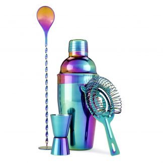 Iridescent Rainbow 4-Piece Bartender Kit