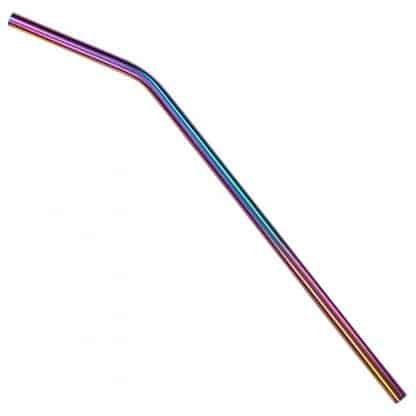 Rainbow Inspired Metal Straws