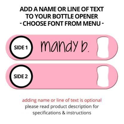 Light Pink Naked Speed Opener With Name Personalization