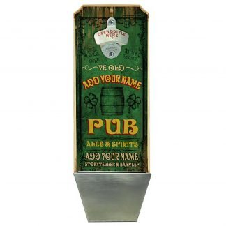 Vintage Irish Pub Customizable Wall Mounted Bottle Opener