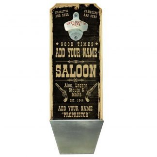 Vintage Saloon Customizable Wall Mounted Bottle Opener