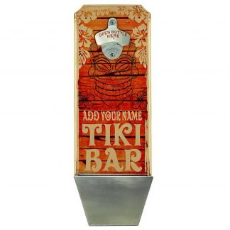 Vintage Tiki Bar Customizable Wall Mounted Bottle Opener