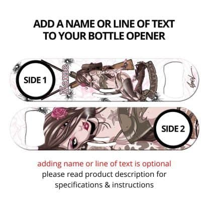 Always Wanted Commissioned Art Strainer Bottle Opener With Personalization