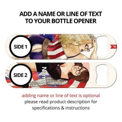 American Cosplay Commissioned Art Speed Bottle Opener With Personalization